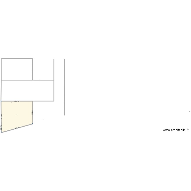 casa. Plan de 1 pièce et 749 m2