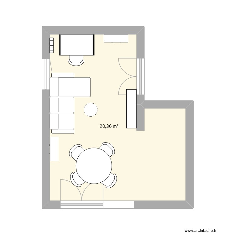 salon appart. Plan de 0 pièce et 0 m2