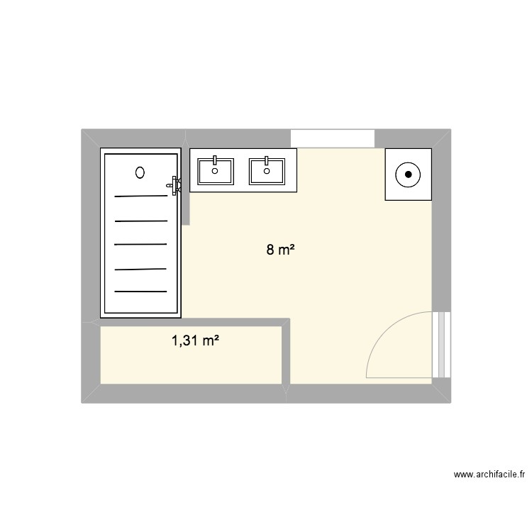Salle de bain. Plan de 0 pièce et 0 m2