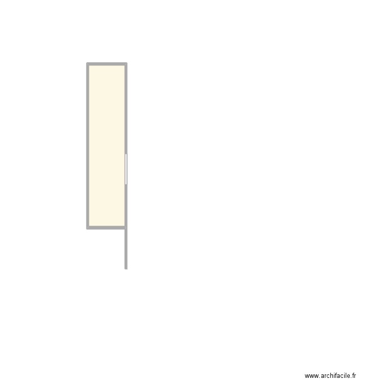 Pièce Secrète. Plan de 1 pièce et 4 m2