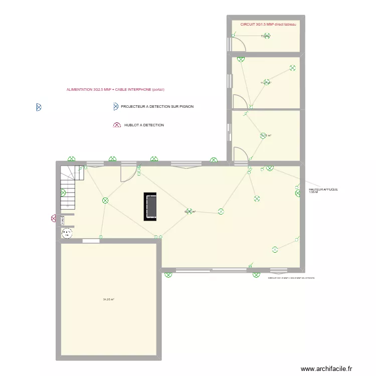 RENARD ECLAIRAGE ANCIENNE PARTIE 20 mai 2026. Plan de 5 et 132 m² RENARD ECLAIRAGE ANCIENNE PARTIE 20 mai 2026. Plan de 5 et 132 m²