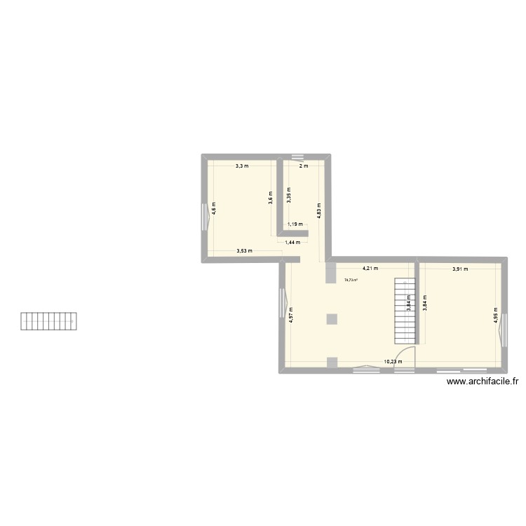 rdc Chassiers. Plan de 0 pièce et 0 m2 rdc Chassiers. Plan de 0 pièce et 0 m2