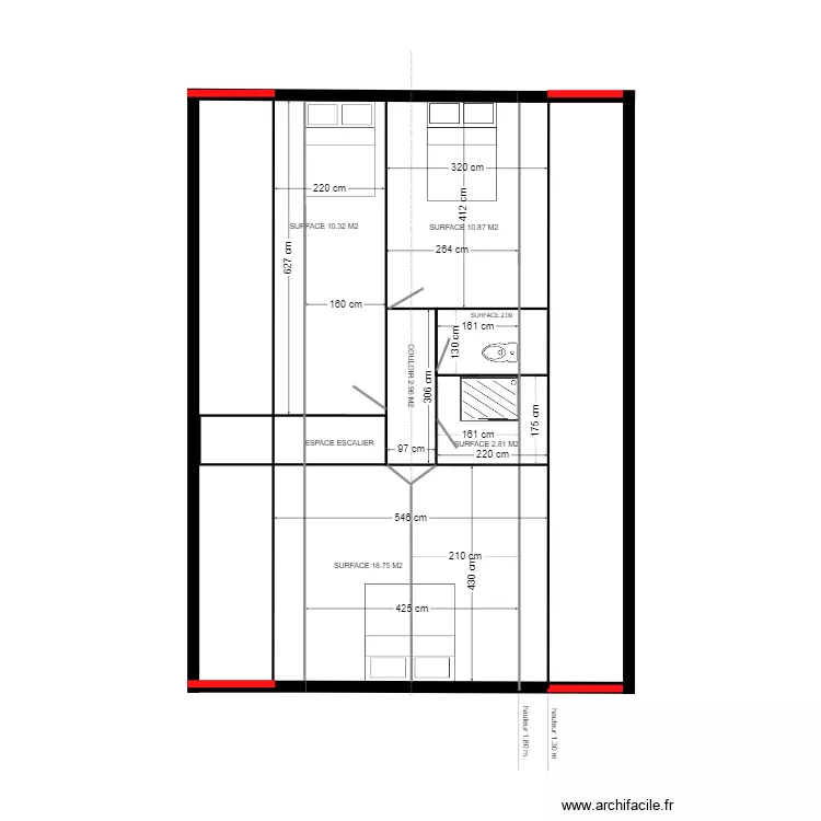 amenagement combles. Plan de amenagement combles. Plan de