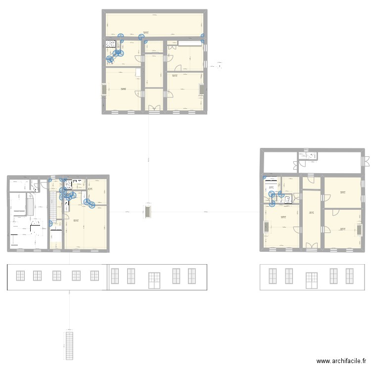 Dunes. Plan de 11 pièces et 301 m2