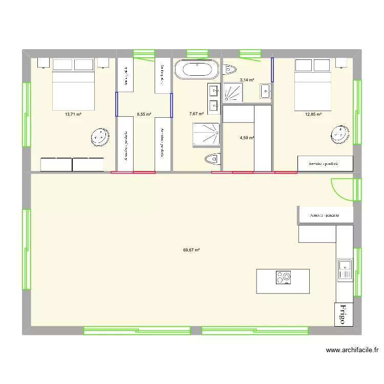 nouvelle maison 1. Plan de 7 et 120 m² nouvelle maison 1. Plan de 7 et 120 m²
