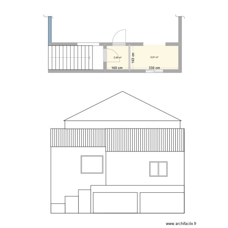Romain. Plan de 0 pièce et 0 m2