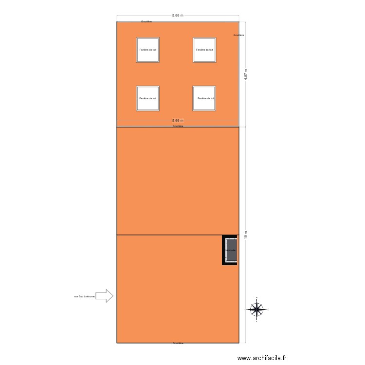 Toitures  vue du dessus. Plan de 0 pièce et 0 m2