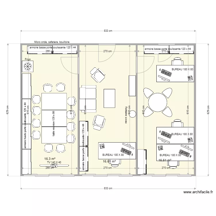 BUREAU RUNGIS. Plan de 