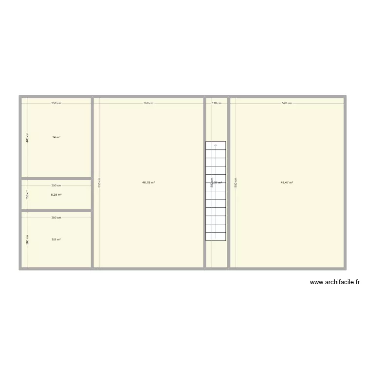 Avec 1 étage : 2 logements T2 indépendants + Sas entrée commune. Plan de Avec 1 étage : 2 logements T2 indépendants + Sas entrée commune. Plan de