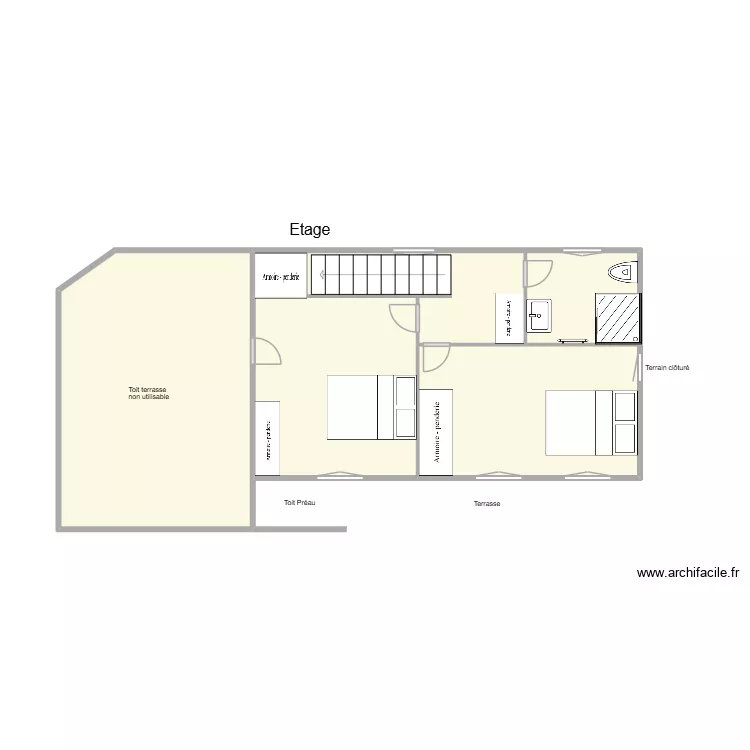 Sci Scarlette. Plan de 6 et 40 m² Sci Scarlette. Plan de 6 et 40 m²