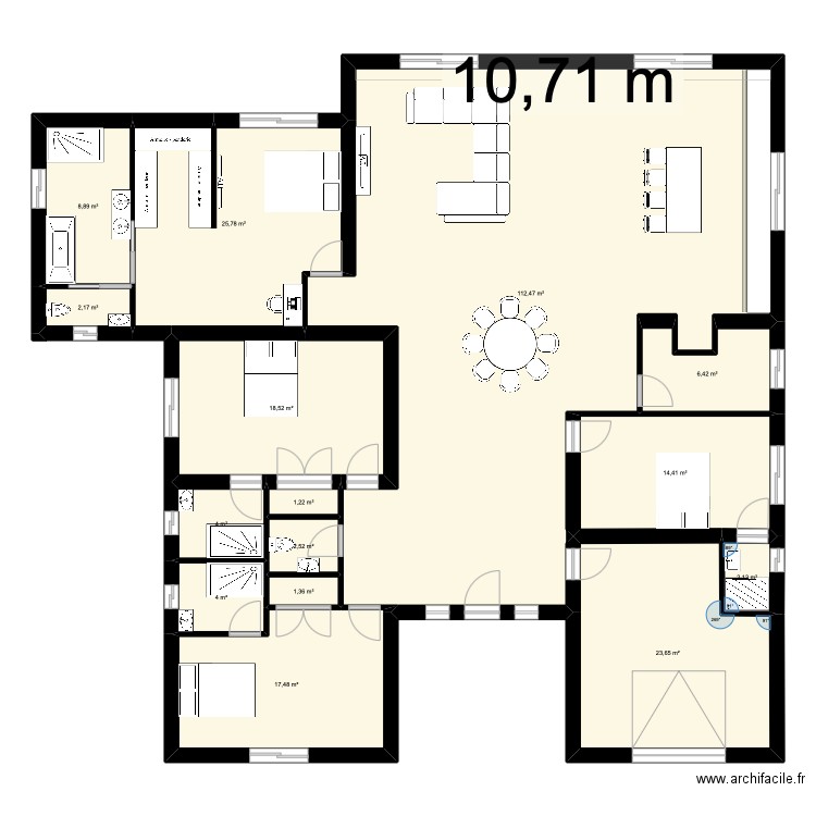 Silvalde terrain. Plan de 15 pièces et 245 m2
