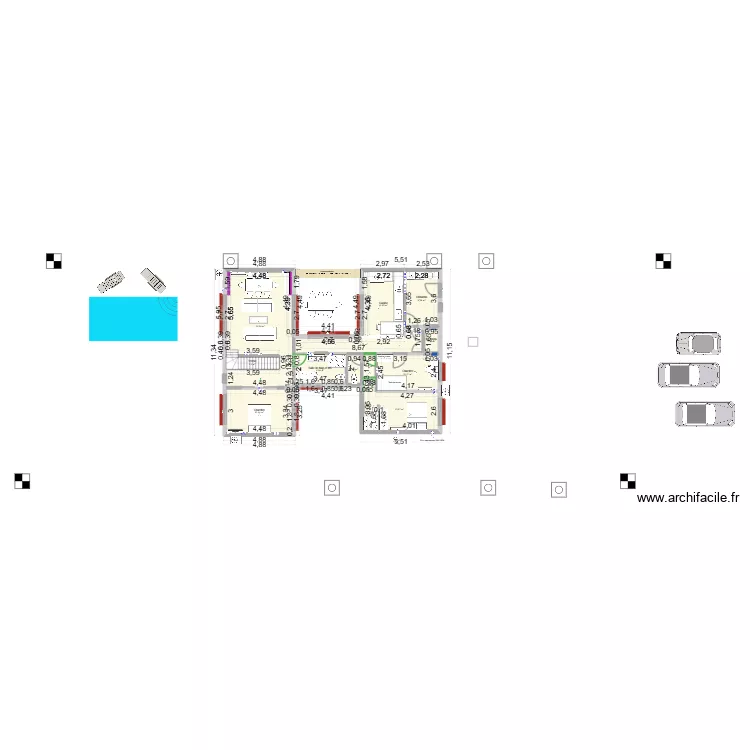 plan essai 23-05-26. Plan de 18  et 158 m²