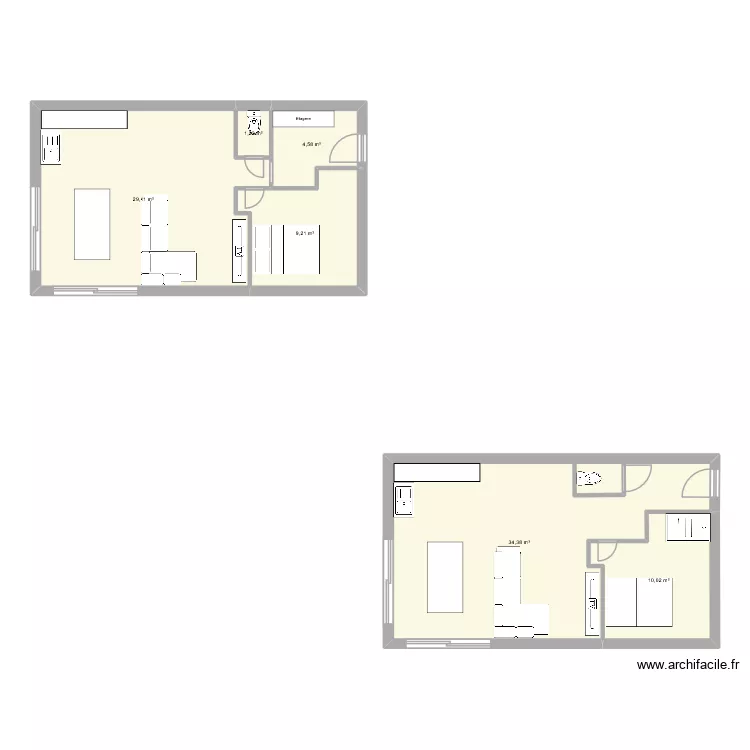 Maison 2. Plan de 