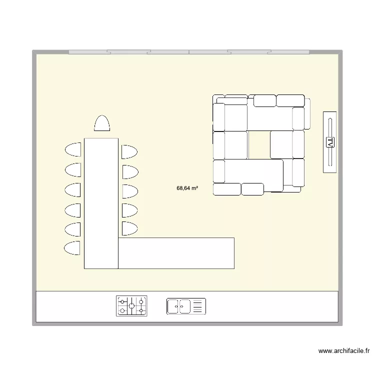 cuisine salle de bain chaweng noi. Plan de 