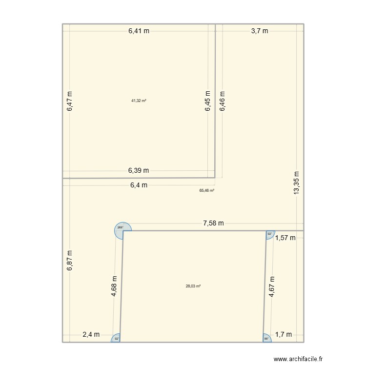 Terrain. Plan de 0 pièce et 0 m2