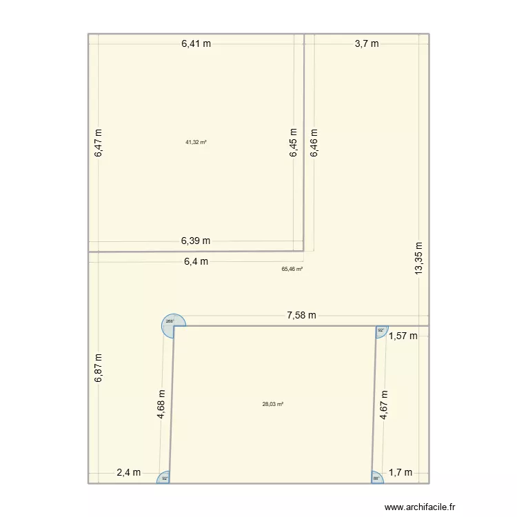 Terrain. Plan de 