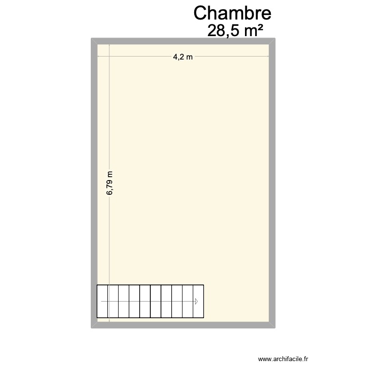 Chambre. Plan de 0 pièce et 0 m2