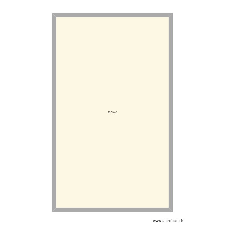 planta 1. Plan de 1 pièce et 95 m2