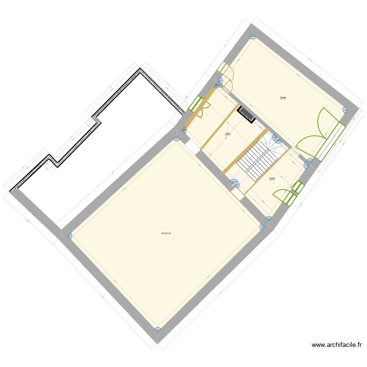 Bellenot plan avec &eacute;tage. Plan de 0 pièce et 0 m2