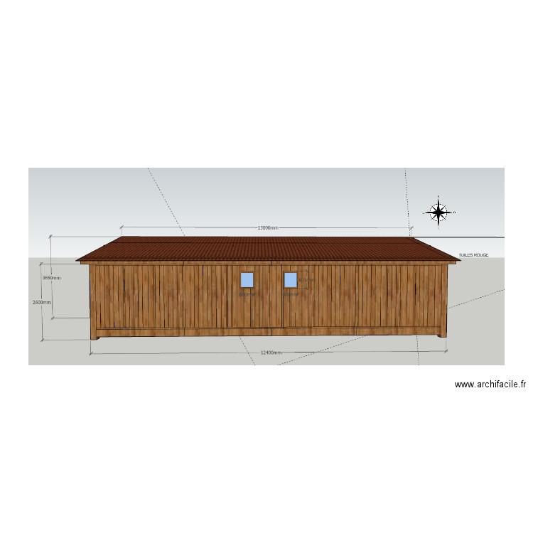 FACADE NORD FIN. Plan de 0 pièce et 0 m2