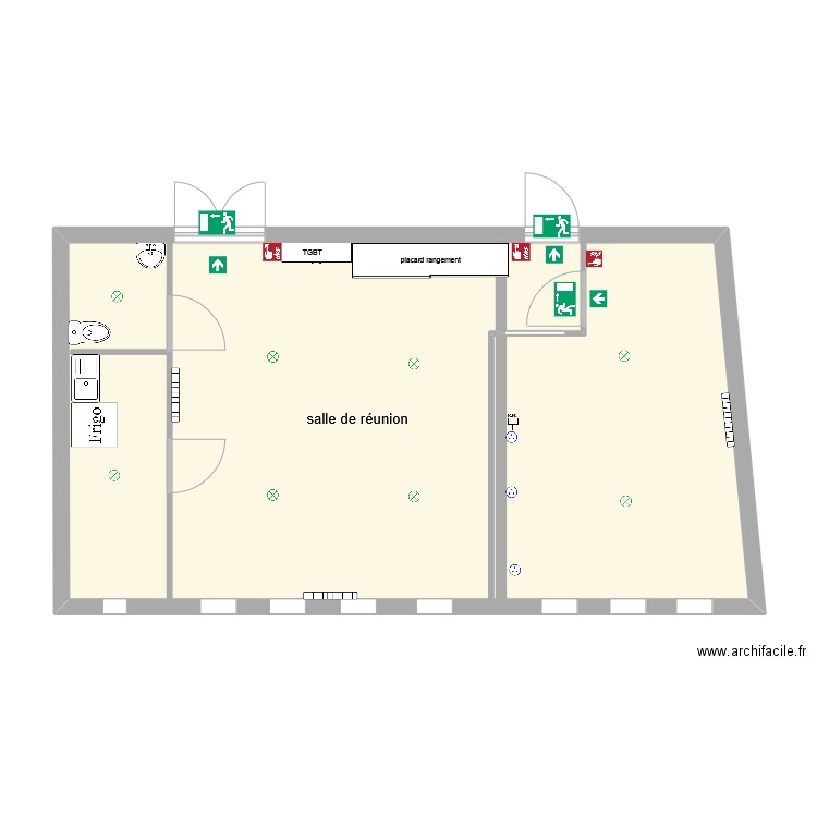 presbytere. Plan de 0 pièce et 0 m2