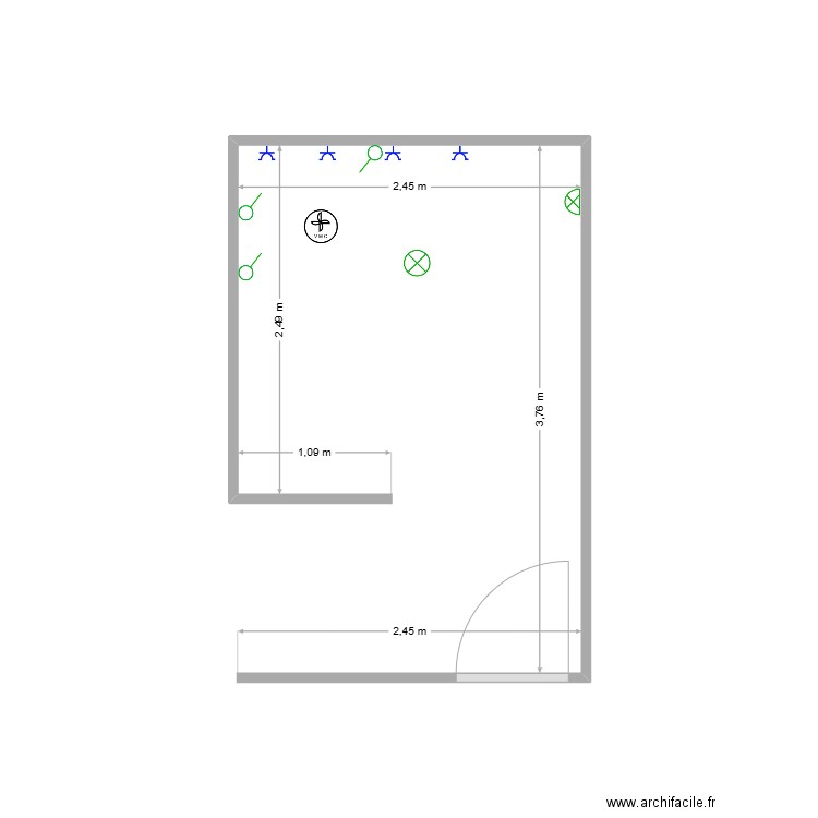 Cuisin. Plan de 0 pièce et 0 m2