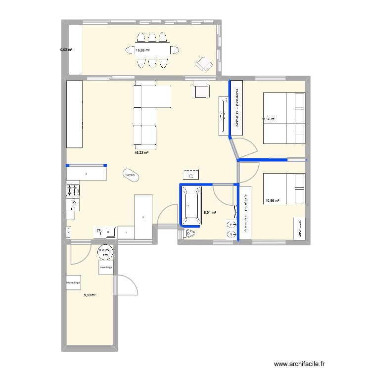 Maison folgoet mesur&eacute;e. Plan de 0 pièce et 0 m2