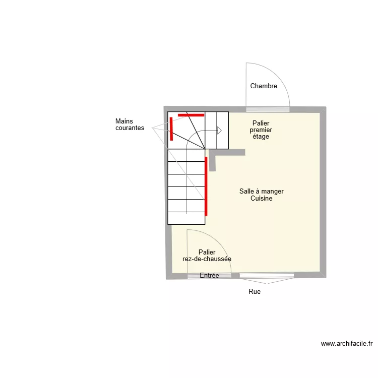 DRYJARD DES GARNIERS  Existant. Plan de 