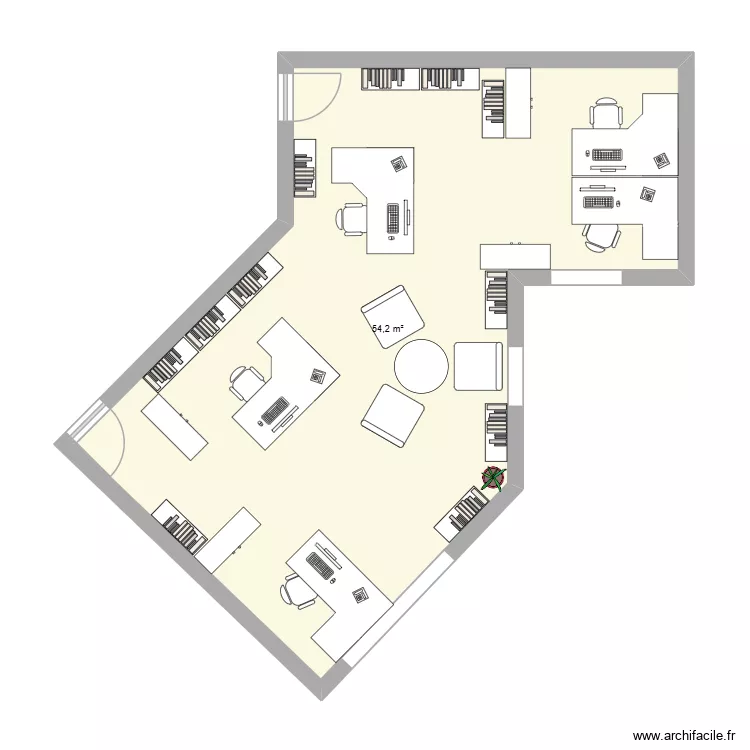 SRD V2. Plan de 1  et 54 m²