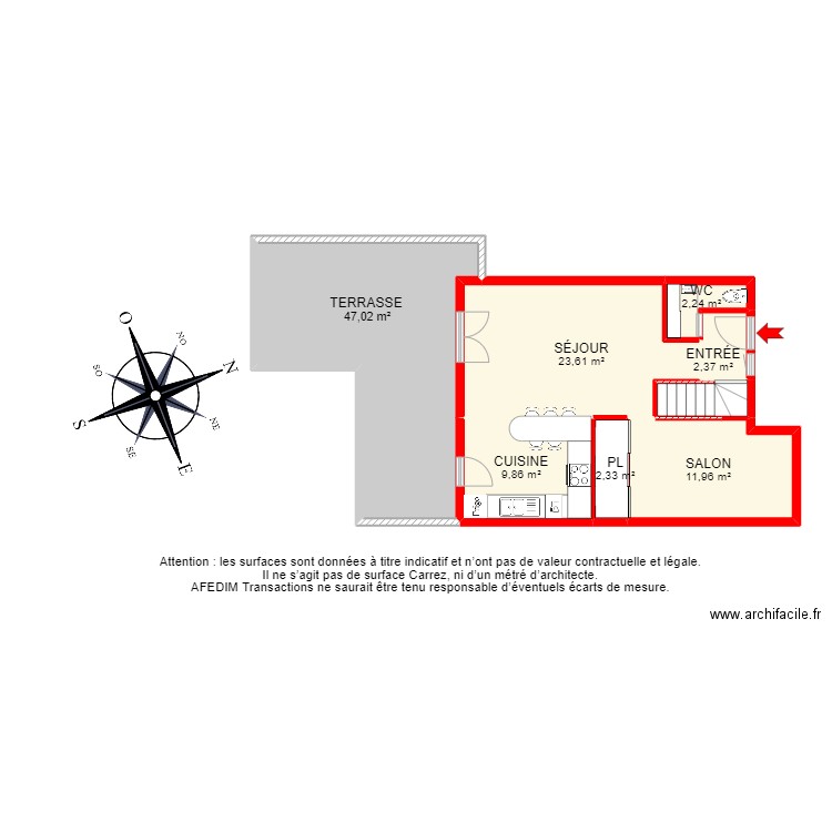 BI15722 -. Plan de 15 pièces et 131 m2