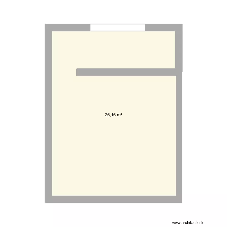 ESSAI. Plan de 1  et 26 m²