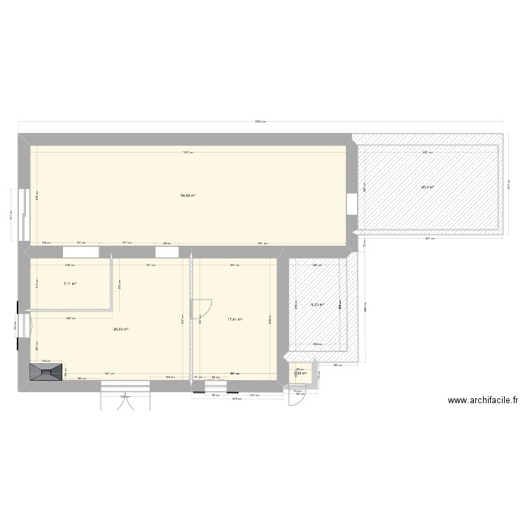 Ebauche Saint Aubin. Plan de 0 pièce et 0 m2