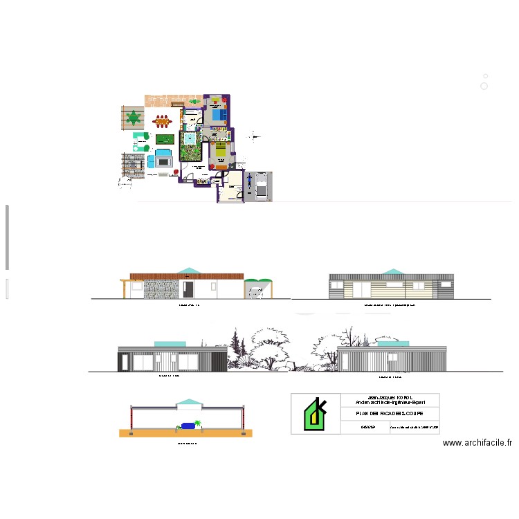 Anne Marie façades. Plan de 0 pièce et 0 m2
