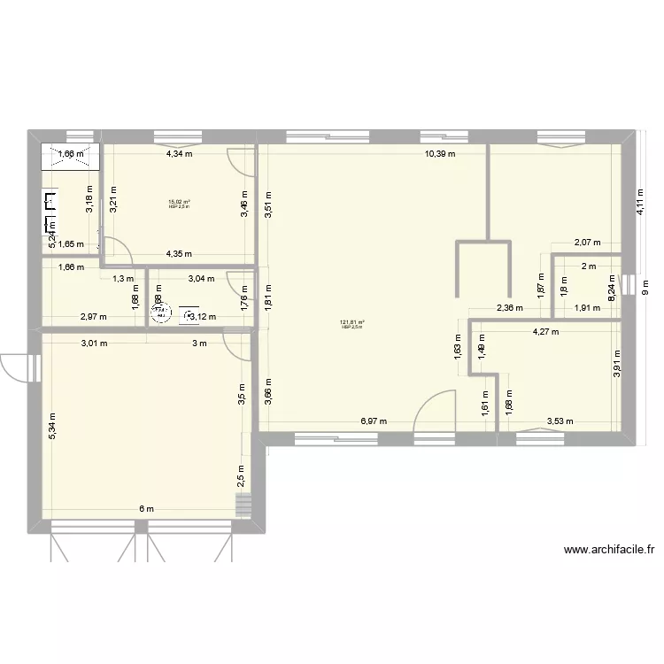 SCI ISAPAS. Plan de 3  et 148 m²