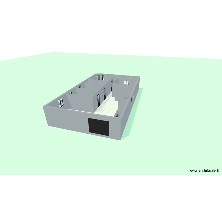 castel sous sol elec. Plan de 11 pièces et 128 m2