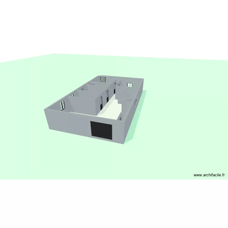 castel sous sol elec. Plan de 11 pièces et 128 m²