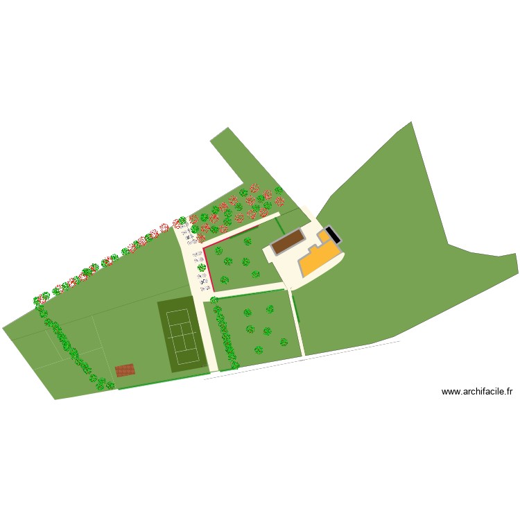 Parking. Plan de 0 pièce et 0 m2