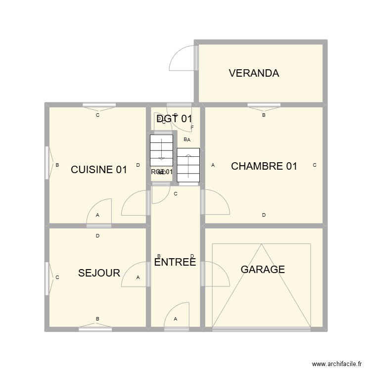 NIMS PLAN RDC MAISON PLB. Plan de 10 pièces et 37 m2