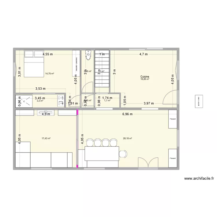 ETAGE Version définitive V2. Plan de 9 et 90 m² ETAGE Version définitive V2. Plan de 9 et 90 m²