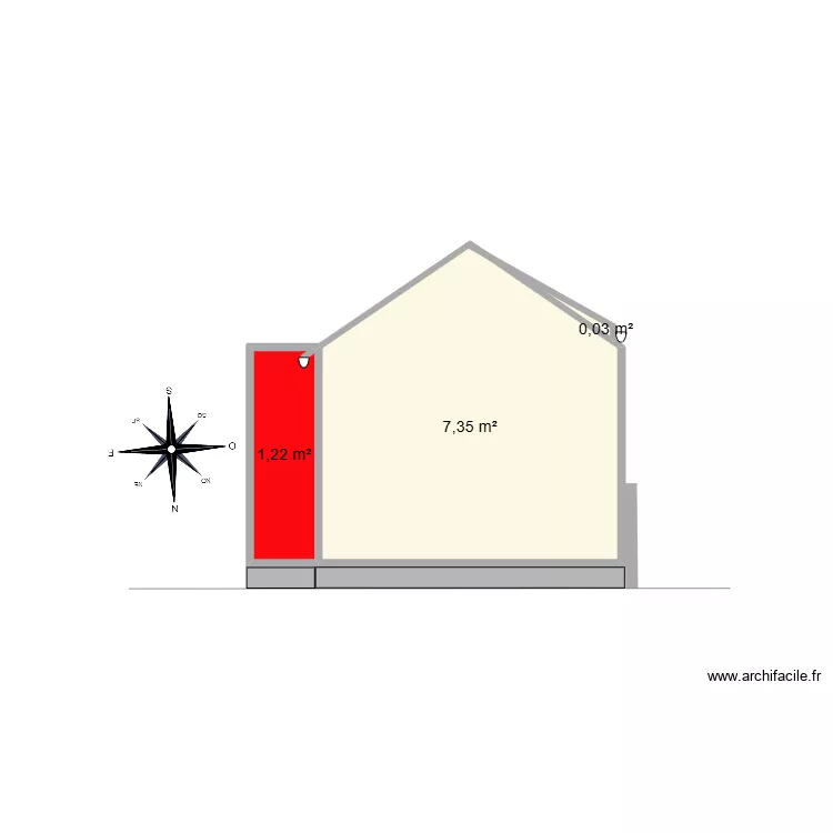 Bazoches 410 DP4/3 NORD. Plan de 3 et 9 m² Bazoches 410 DP4/3 NORD. Plan de 3 et 9 m²