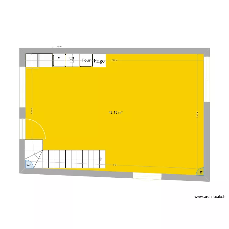LOGEMENT. Plan de 1 et 42 m² LOGEMENT. Plan de 1 et 42 m²