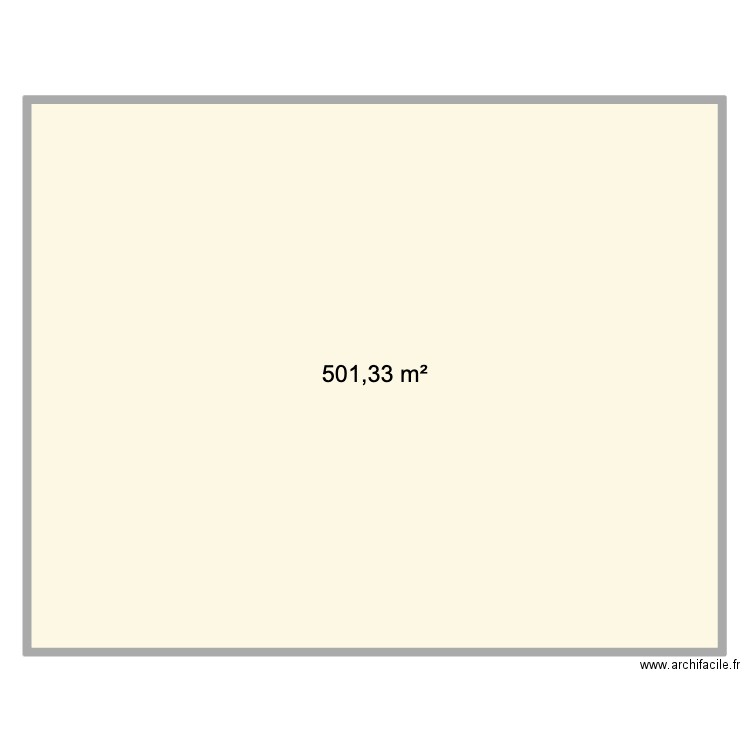 Magasin. Plan de 1 pièce et 501 m2