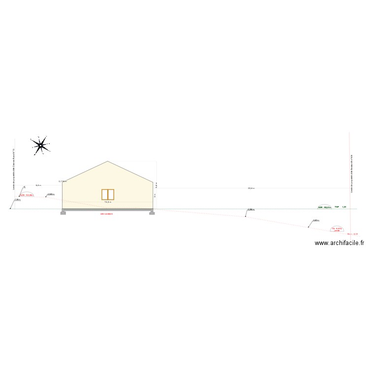 COUPE TERRAIN + GARAGE LATITUDINAL STEPH. Plan de 0 pièce et 0 m2