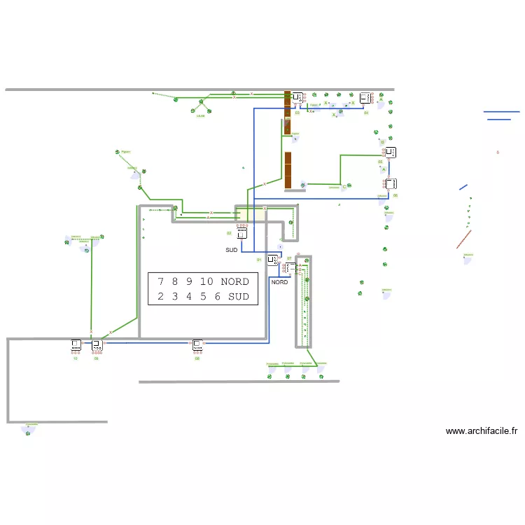 Arrosage4. Plan de 1 et 14 m² Arrosage4. Plan de 1 et 14 m²