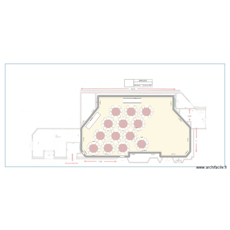 DROUOT. Plan de 0 pièce et 0 m2