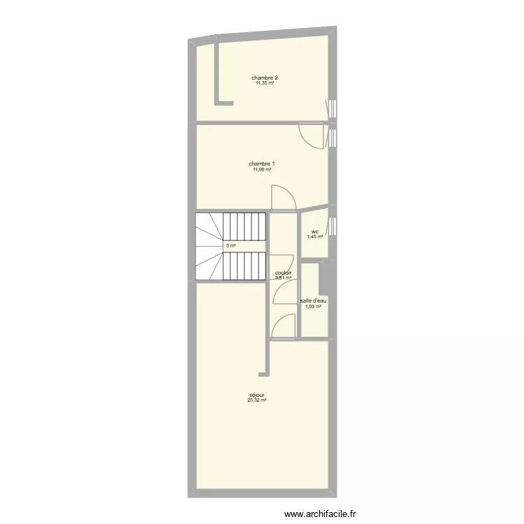 Saint Vincent. Plan de 5 et 61 m² Saint Vincent. Plan de 5 et 61 m²