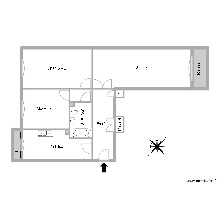 51139 VERBIST. Plan de 13  et 84 m²