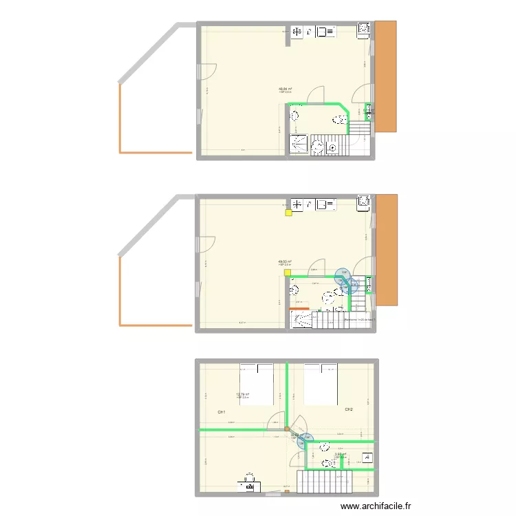 maison Georgette. Plan de 