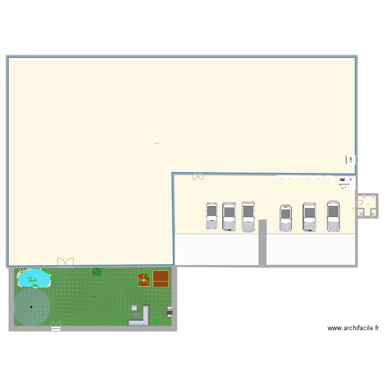 COUSCOUS. Plan de 4 pièces et 1476 m2