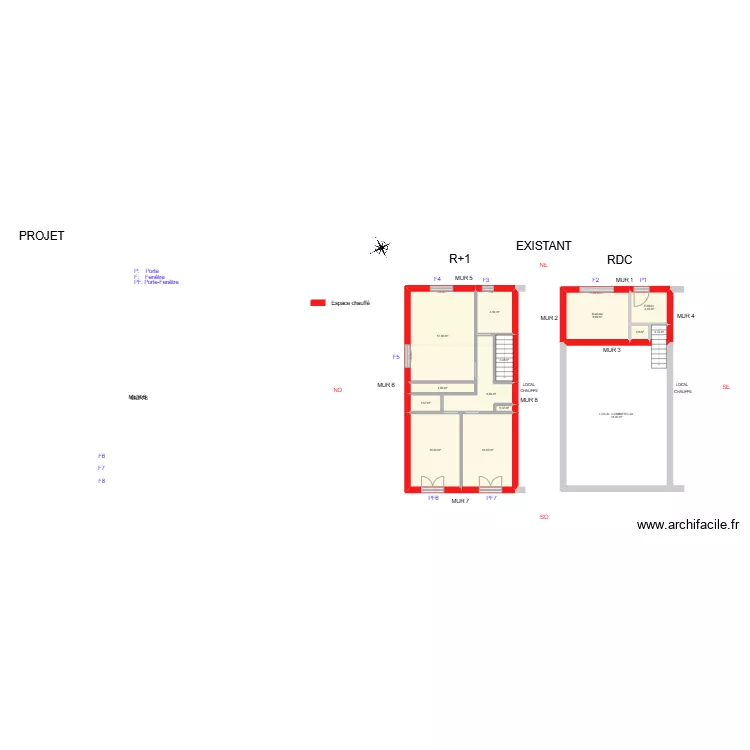 CHOPIN_ Existant. Plan de CHOPIN_ Existant. Plan de
